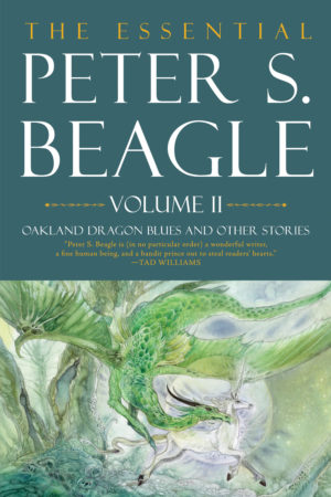 cover of The Essential Peter S. Beagle Volume 2; art by Stephanie Law, design by Elizabeth Story